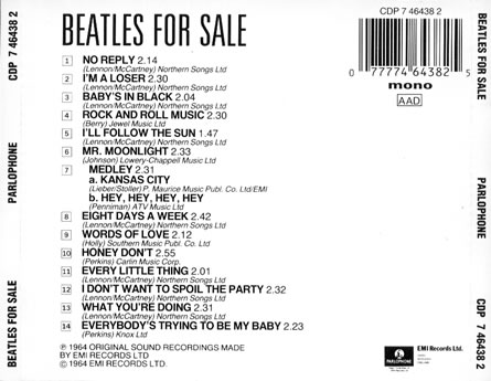 Beatles for Sale (1987)