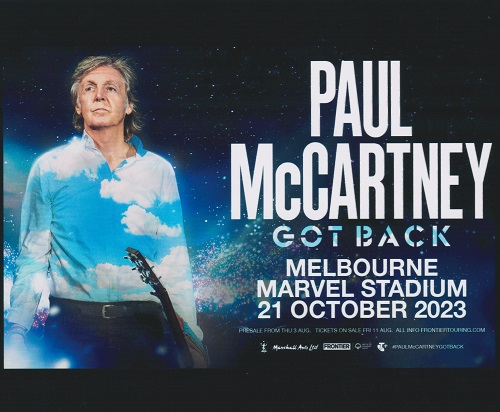 Got Back Tour. Melbourne. Marvel Stadium, 21-10-2023