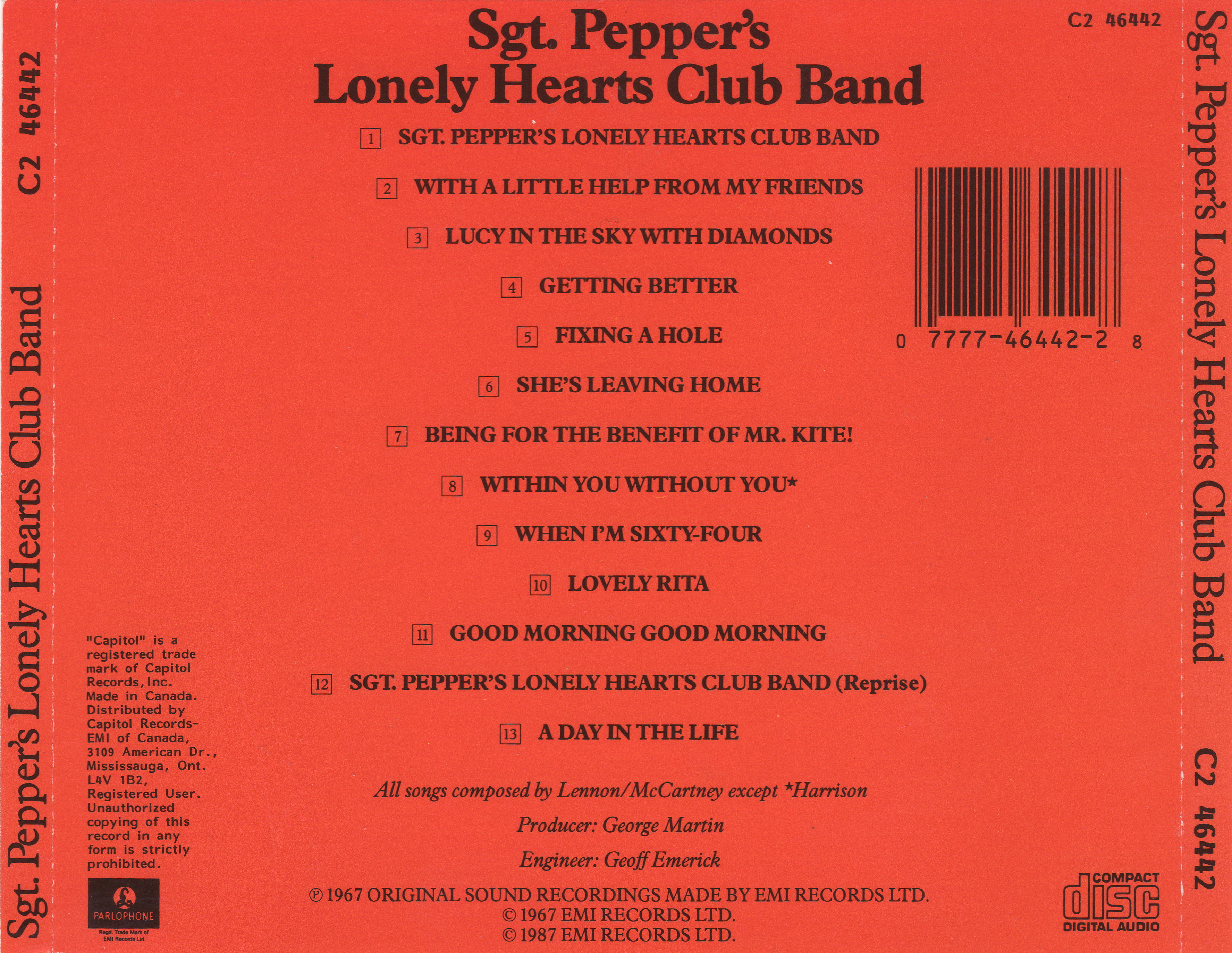 Sgt. Pepper's Lonely Hearts Club Band (1987)