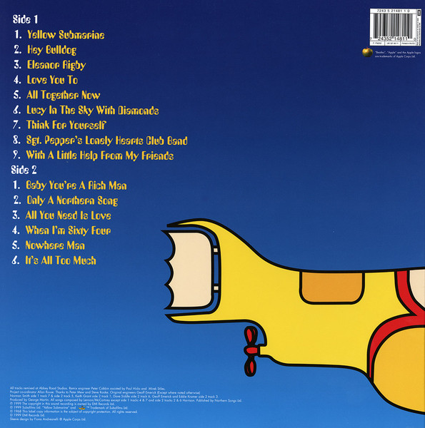 Yellow Submarine Songtrack