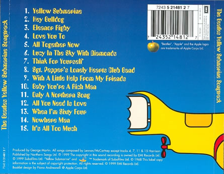 Yellow Submarine Songtrack (1999)